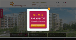 Desktop Screenshot of cakovickypark.cz