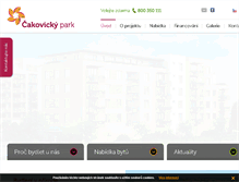Tablet Screenshot of cakovickypark.cz